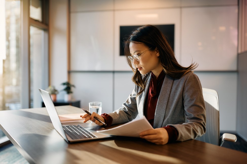 Girl on a laptop